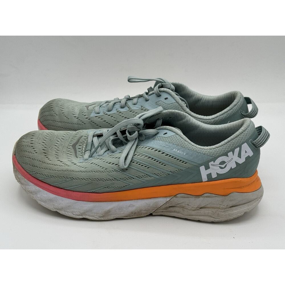 HOKA One One Arahi 4 Women’s 10.5 Running Shoes No Insoles Heel Wear